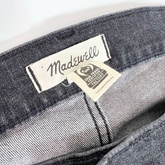 Madewell The Perfect Vintage Crop Jeans Womens 37(L) Black Wash Straight New - Picture 3 of 12